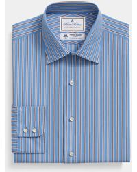 Brooks Brothers - Thomas Mason Striped Regular Fit Cotton Shirt With Ainsley Collar - Lyst