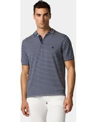 Brooks Brothers - Polo De Punto De Algodón, Seda Y Lino A Rayas - Lyst
