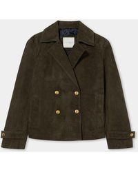Brooks Brothers - Double Breasted Peacoat With Buttons - Lyst