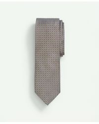Brooks Brothers - Silk Woven Mini Geo Pattern Tie - Lyst