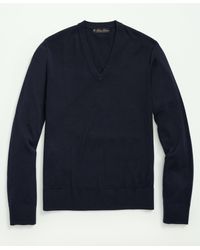 Brooks Brothers - Big & Tall Fine Merino Wool V-neck Sweater - Lyst