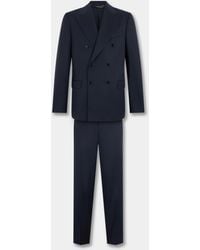 Brooks Brothers - Double Breasted Performance Twill Virgin Wool Blazer - Lyst