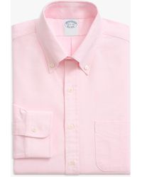Brooks Brothers - Slim Fit Non-Iron Cotton Oxford Dress Shirt With Button Down Collar - Lyst