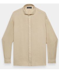 Brooks Brothers - Slim Fit Linen Shirt With Spread Collar - Lyst
