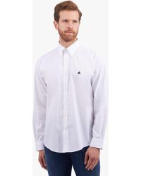 Brooks Brothers - Camisa Informal De Algodón Supima Elástico Blanco Non-iron Corte Regular Con Cuello Button Down - Lyst