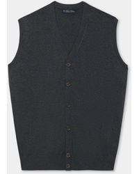 Brooks Brothers - Buttoned Sweater Vest - Lyst