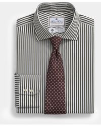 Brooks Brothers - Striped Regular Fit Thomas Mason Dress Shirt With English Spread Collar - Lyst