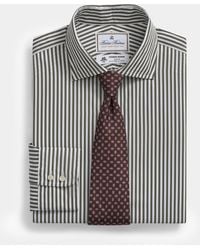 Brooks Brothers - Striped Regular Fit Thomas Mason Dress Shirt With English Spread Collar - Lyst