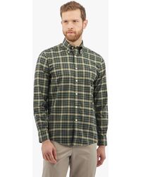 Brooks Brothers - Dark Green Regular-fit Non-iron Stretch Cotton Shirt With Button-down Collar - Lyst