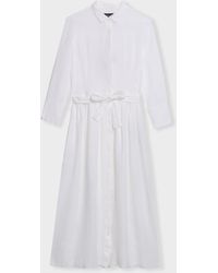 Brooks Brothers - Linen Belted Shirt Dress - Lyst