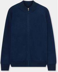 Brooks Brothers - Full Zip Merino Wool Sweater - Lyst