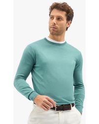 Brooks Brothers - Sage Silk-cashmere Blend Crew-neck Sweater - Lyst