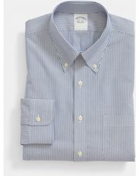 Brooks Brothers - Regular Fit Non-Iron Oxford Pinpoint Stretch Supima Shirt With Button Down Collar - Lyst