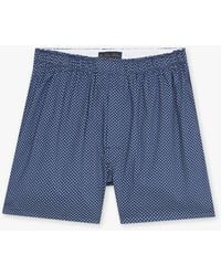 Brooks Brothers - Bóxer Azul Marino De Algodón Con Estampado Floral - Lyst