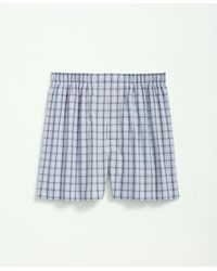 Brooks Brothers - Cotton Broadcloth Plaid Boxers - Lyst