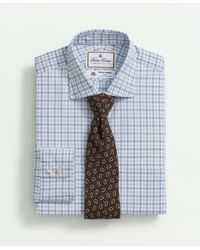 Brooks Brothers - X Thomas Mason Cotton Poplin English Collar, Checked Dress Shirt - Lyst
