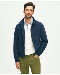 Brooks Brothers - Harrington Jacket In Cotton Blend - Lyst