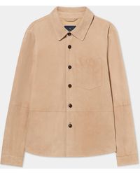 Brooks Brothers - Suede Leather Shirt Jacket - Lyst