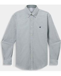 Brooks Brothers - Regular Fit Striped Oxford Shirt With Button Down Collar - Lyst