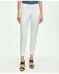 Brooks Brothers - Side-zip Stretch Cotton Pant - Lyst