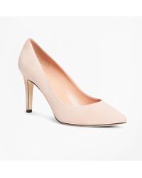 Brooks Brothers Suede Point-toe Pumps - Pink