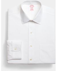 Brooks Brothers - Weißes Traditional-Fit Non-Iron Anzughemd Aus Stretch-Supima-Baumwolle Mit Ainsley-Kragen - Lyst