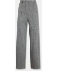 Brooks Brothers - Straight Fit Pinstripe Wool Trousers - Lyst