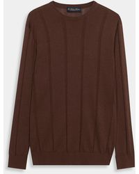 Brooks Brothers - Crewneck Cotton-Linen Sweater - Lyst