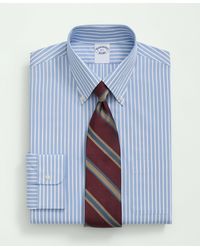 Brooks Brothers - Supima Cotton Poplin Polo Button-down Collar, Bengal Striped Dress Shirt - Lyst