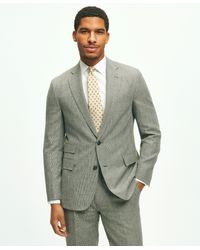 Brooks Brothers - Classic Fit 1818 Houndstooth Suit In Linen-wool Blend - Lyst