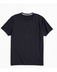 Brooks Brothers - Washed Supima Cotton Pocket Crewneck T-shirt - Lyst