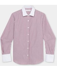 Brooks Brothers - Shirt With Contrast Collar And Cuffs - Lyst