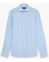 Brooks Brothers - Light Blue Linen Casual Shirt - Lyst