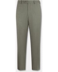 Brooks Brothers - Flat Front Performance Twill Virgin Wool Trousers - Lyst