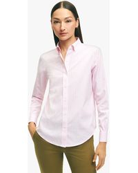 Brooks Brothers - Regular Fit Non-iron Stretch Cotton Dress Shirt - Lyst
