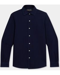Brooks Brothers - Slim Fit Seersucker Shirt With Open Collar - Lyst