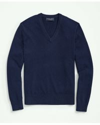 Brooks Brothers - Big & Tall 3-ply Cashmere V-neck Sweater - Lyst