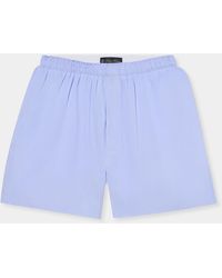 Brooks Brothers - Micro Striped Cotton Boxer Shorts - Lyst