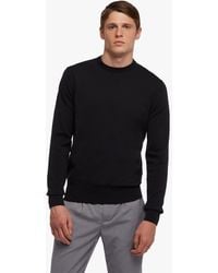 Brooks Brothers - Black Cotton Sweater - Lyst