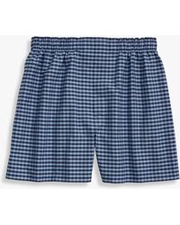 Brooks Brothers - Blue Cotton Oxford Cloth Boxers - Lyst