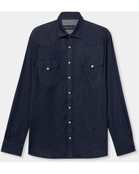 Brooks Brothers - Slim Fit Denim Western Shirt - Lyst