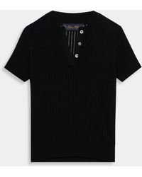 Brooks Brothers - Pointelle Viscose Henley Knit Polo - Lyst