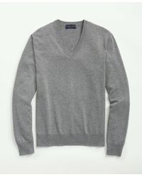 Brooks Brothers - Supima Cotton V-neck Sweater - Lyst