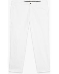 Brooks Brothers - Pantalon Chino Blanc Coupe Décontractée En Coton Double Retors - Lyst