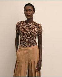 Brooks Brothers - Merino Wool Leopard Motif Shell Sweater - Lyst