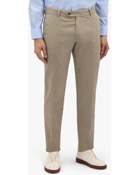 Brooks Brothers - Chinohose Aus Stretch-baumwolle In Khaki - Lyst