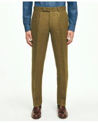 Brooks Brothers - Slim Fit Linen Herringbone Suit Pants - Lyst