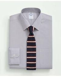 Brooks Brothers - Stretch Supima Cotton Non-iron Pinpoint Oxford Ainsley Collar, Gingham Dress Shirt - Lyst