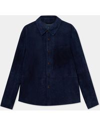 Brooks Brothers - Suede Leather Shirt Jacket - Lyst