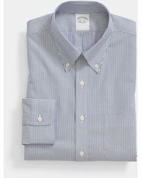 Brooks Brothers - Regular Fit Non-Iron Oxford Pinpoint Stretch Supima Shirt With Button Down Collar - Lyst